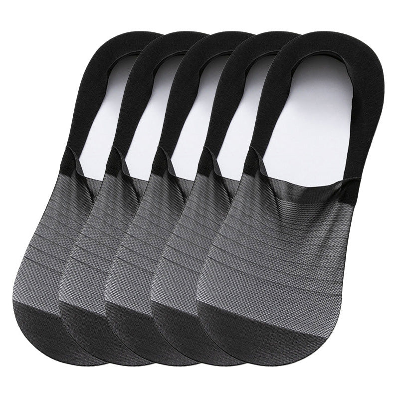 💥5 Pairs Ice Silk No-Show Socks Set