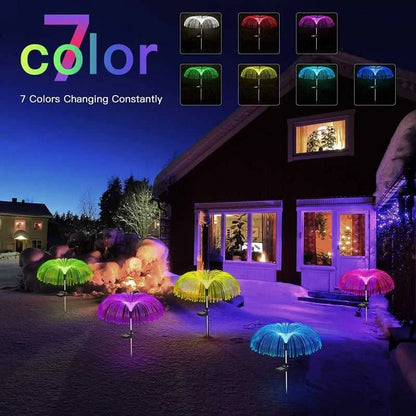 Solar Garden Lamp – Color-Changing Jellyfish Lamp