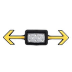 Bicycle Helmet Turn Signal Light
