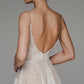 Stylish V-neck Spaghetti Strap A-line dress