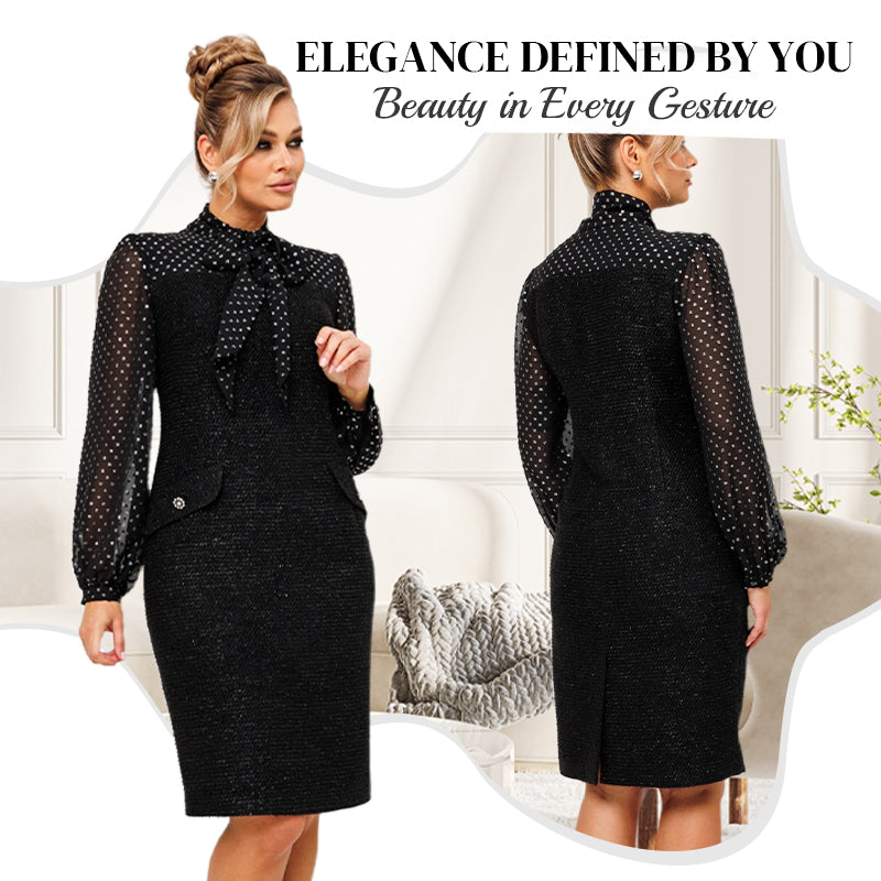 🌸Spring Specials🌸 Women's Dress with Bow Tie Neck