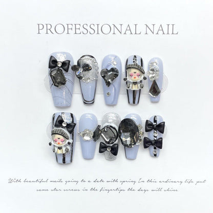 Fashion Cool Firm Press On Nails Fake Nails