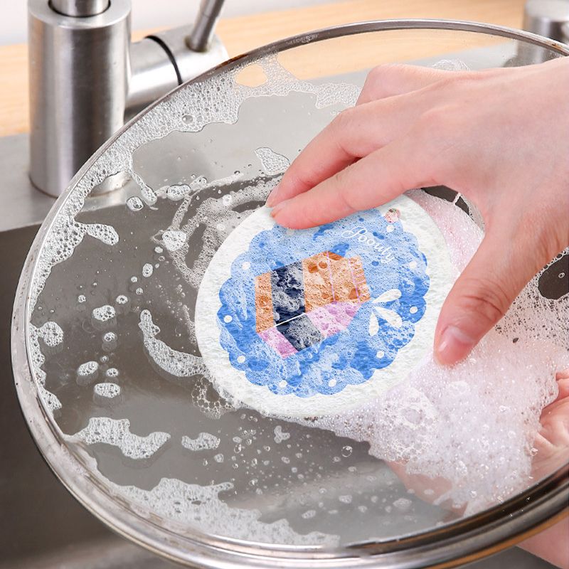 Scrub & Wipe Compressed Wood Pulp Sponges（BUY 3 GET 5 FREE）