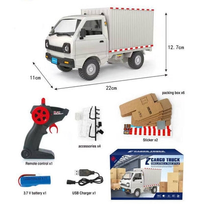 Remote-Controlled Rechargeable Container Truck Toy