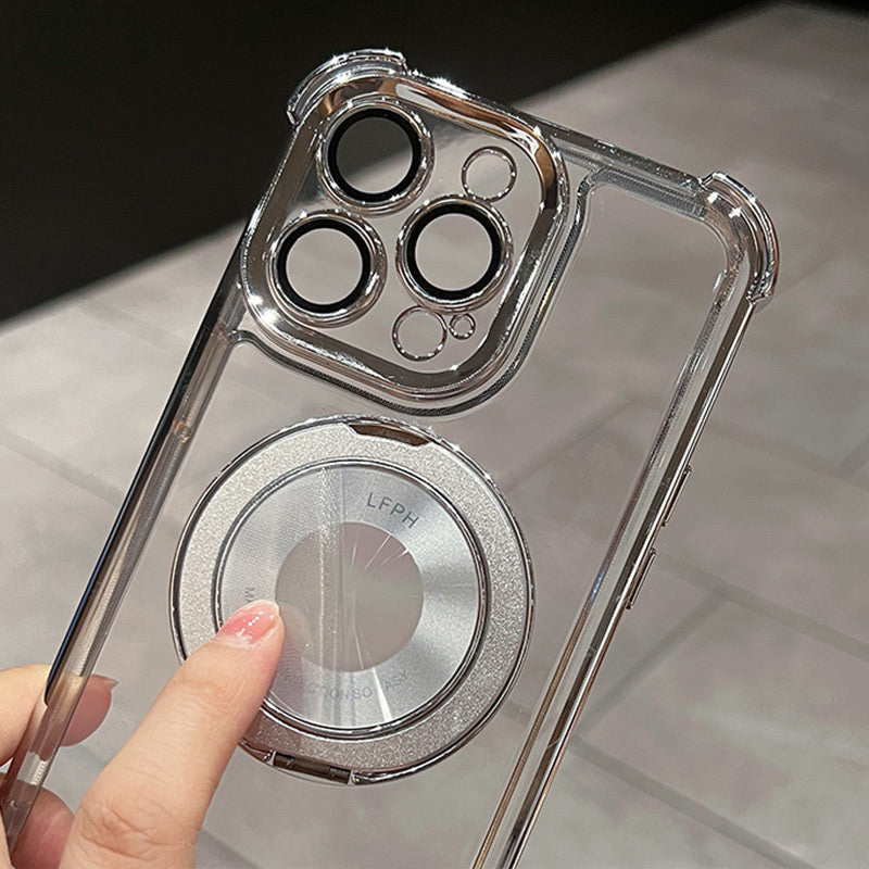 Powerful Protection Case with Magnetic Invisible Stand for iPhone