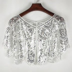 Women’s Elegant Sequin Beaded Shawl