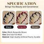 🔥Hot Sale🔥Vintage High Cranium Artificial Pearl Hairband（50% OFF）