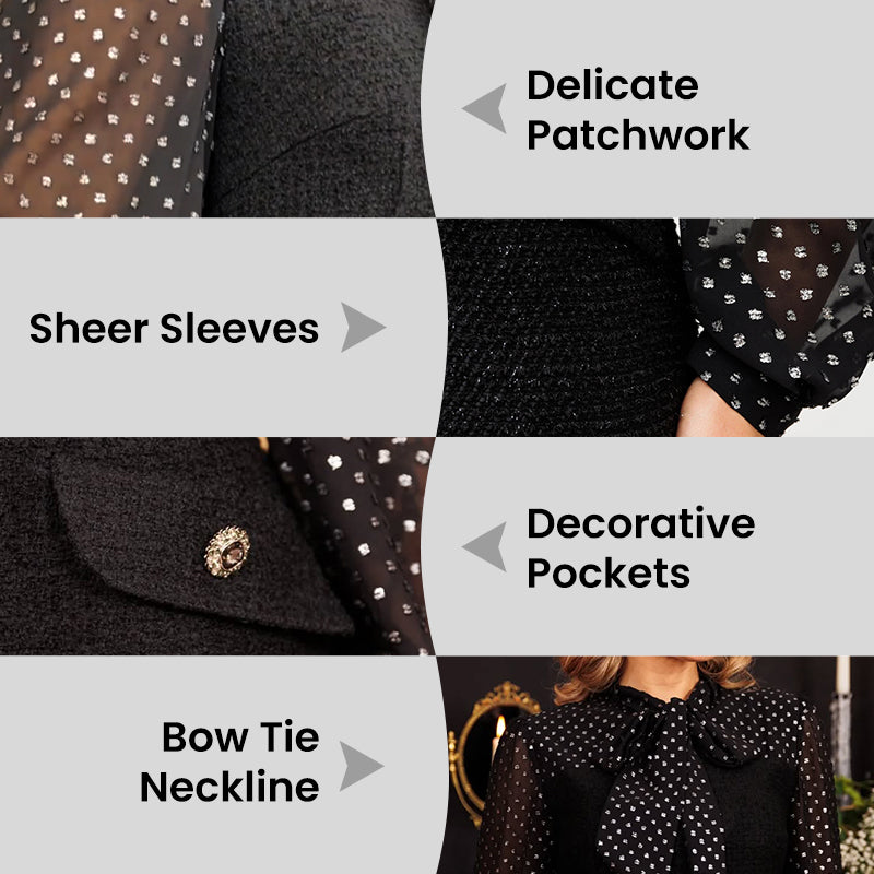 🌸Spring Specials🌸 Women's Dress with Bow Tie Neck