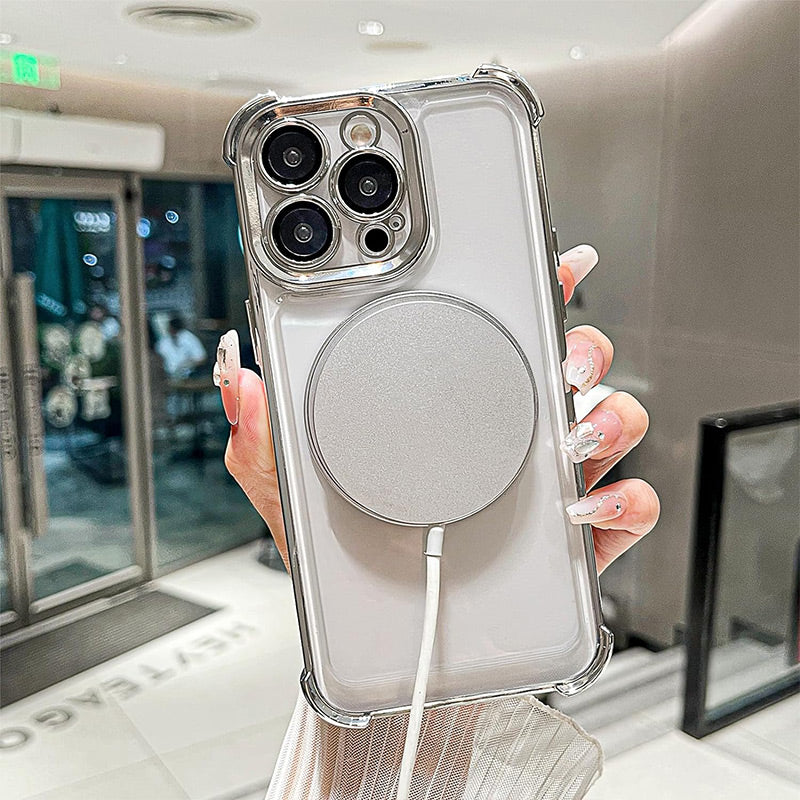 Powerful Protection Case with Magnetic Invisible Stand for iPhone