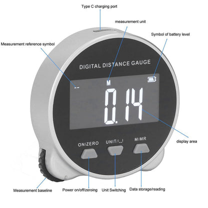 ⏱️Rolling Digital Tape Measure with LCD Display💥