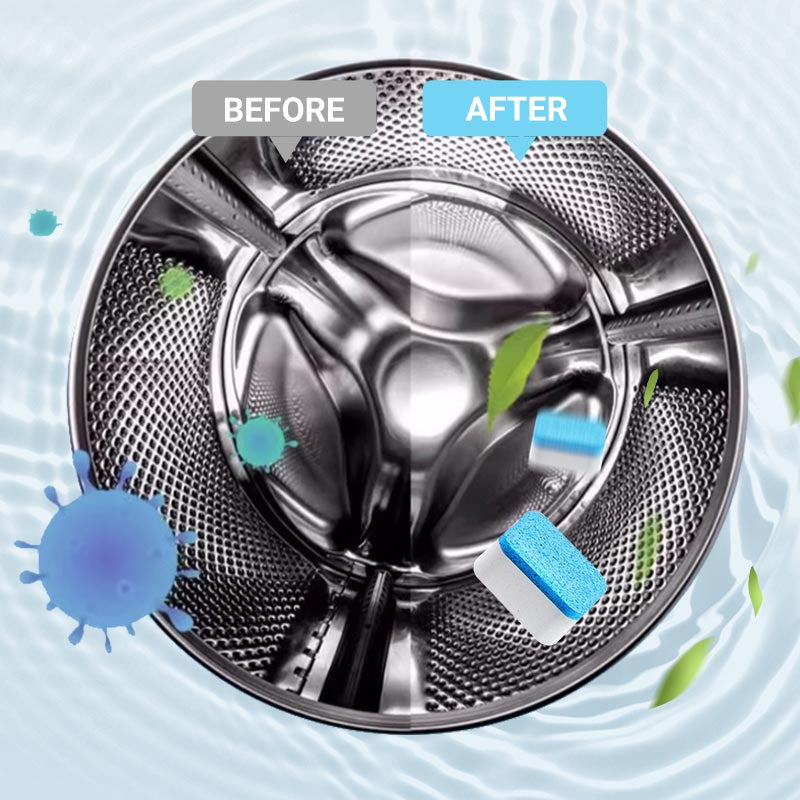 Powerful Washing Machine Cleaner - 12 Tablets