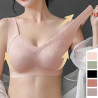 Soft Wire-Free Lightweight Seamless Lace Bra