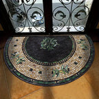 💖Boho Style Semicircular Door Mat - Non Slip Soft Floor Carpet