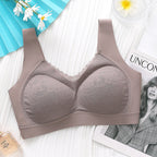 Soft Wire-Free Lightweight Seamless Lace Bra