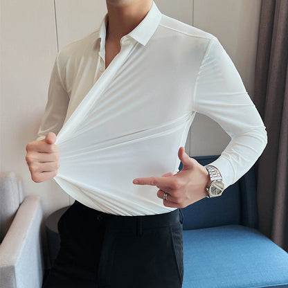 🔥Men's Wrinkle-Free Button-Down Shirt