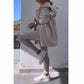 Hooded Cardigan, Vest, Leggings ,Three-piece Set