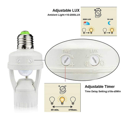 💡Motion Sensor Light Socket