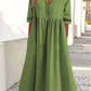 💝Lace V-neck Waist-slimming Dress