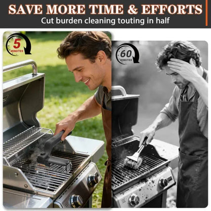 🍖 Cordless Electric BBQ Brush Cleaner – Deep Cleaning, Long Handle & Rechargeable 🔋