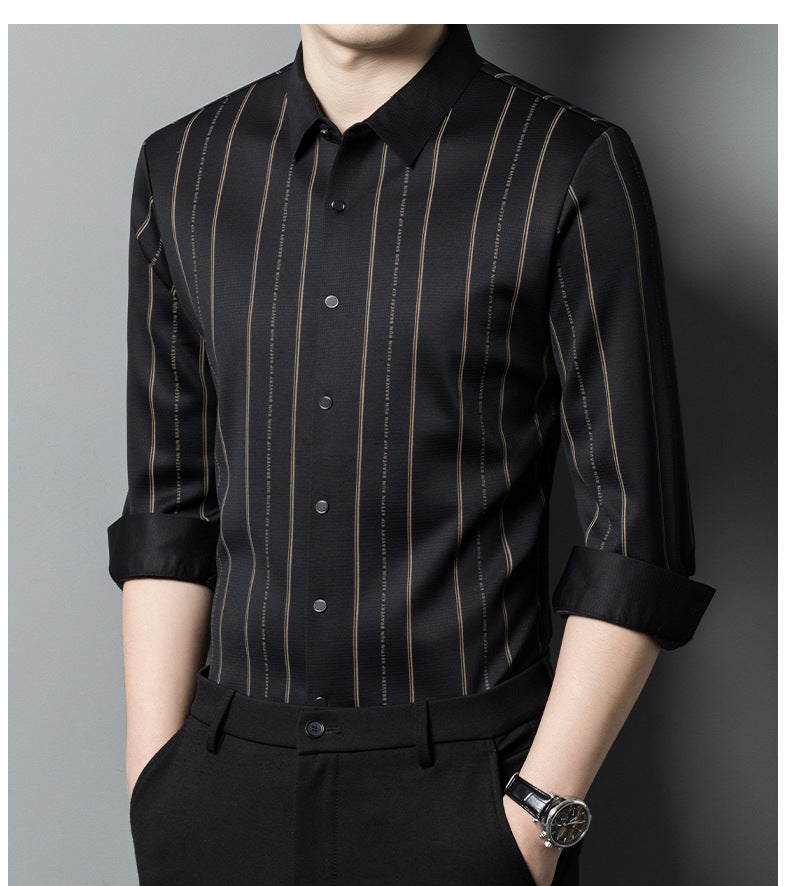 🔥Men's Winter Padded Stretch Wrinkle-Free  Shirt