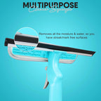 4 in 1 Multi-Function Glass Cleaner - Wiper Squeegee Brush And Sprayer In One Unit!