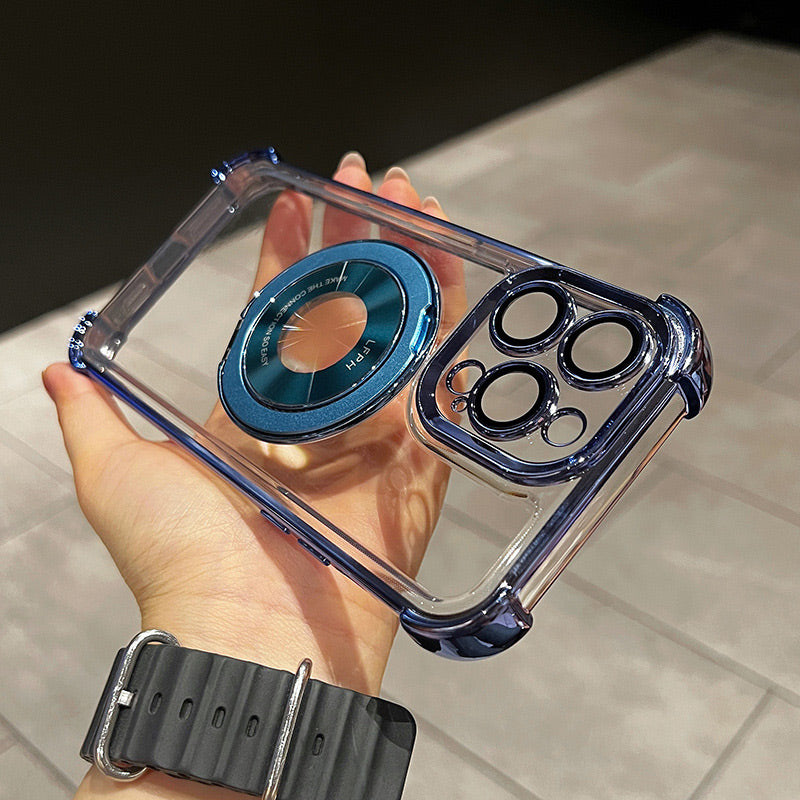 Powerful Protection Case with Magnetic Invisible Stand for iPhone