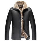 Men‘s Quilted Faux Leather Jacket