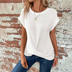 Women’s Summer Crochet Bat Sleeve T-Shirt