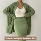 Women's Casual Knit Cardigan Sweater & High Waist Skirt 2-Piece Set