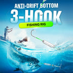 3 Hooks Anti Drift Bottom Fishing Rig