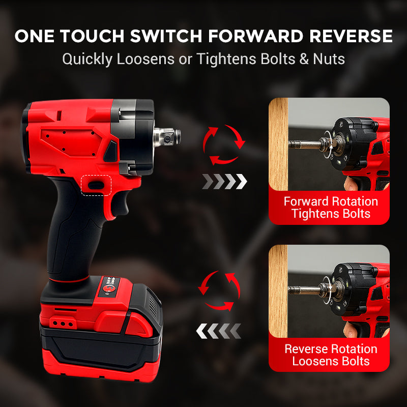Powerful Electric Wrench with Long-Lasting Battery