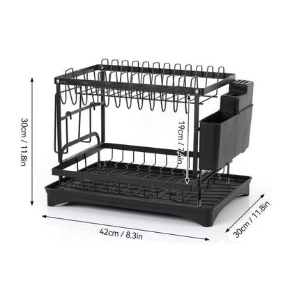 🔥50％ OFF🔥Premium 2-Tier Dish Rack