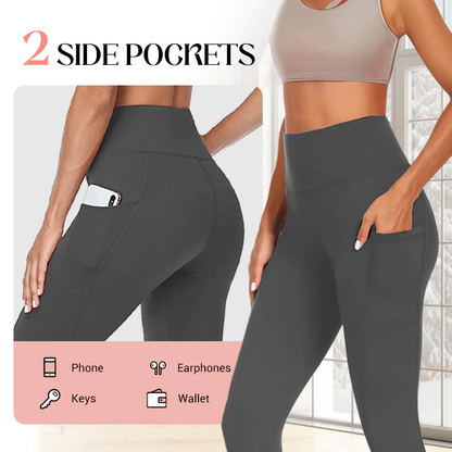 🌸High-Waisted Butt Lifting Tummy Control Shaping Training Leggings with Side Pocket
