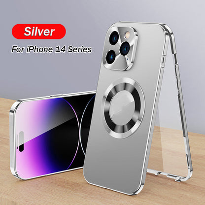 Double-sided Electroplated Glass Magnetic Phone Case