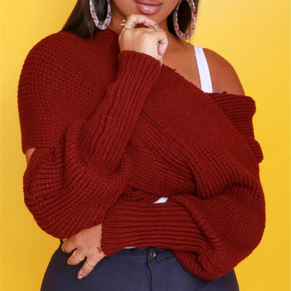 ✨New Arrival✨Women's Solid Knitted Sweater Scarf with Sleeves