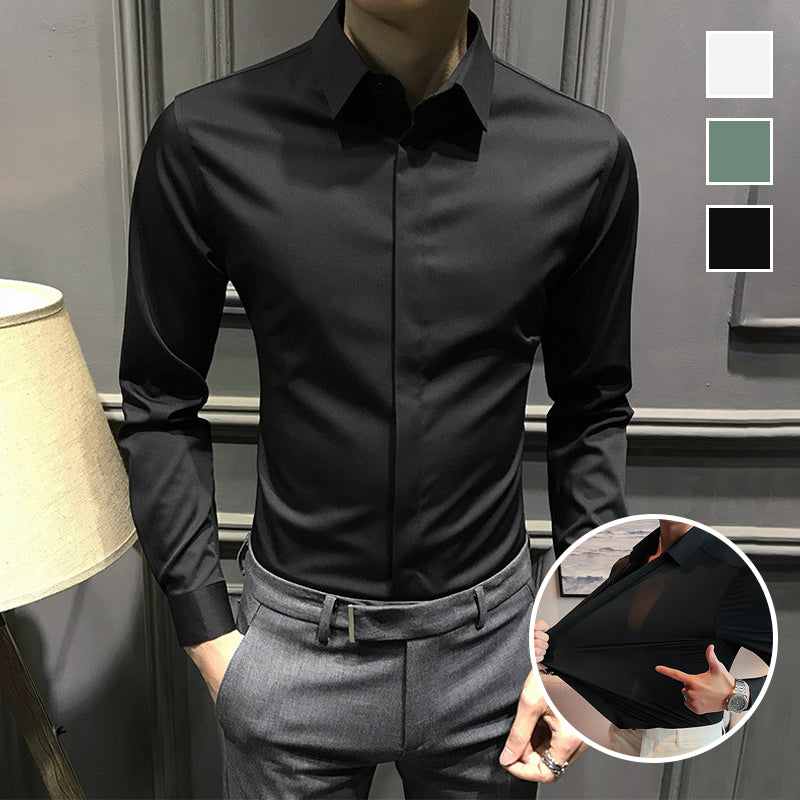 🔥Men's Wrinkle-Free Button-Down Shirt