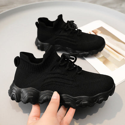 Women's Ultra-Comfort Breathable Lace-Up Knit Sneakers