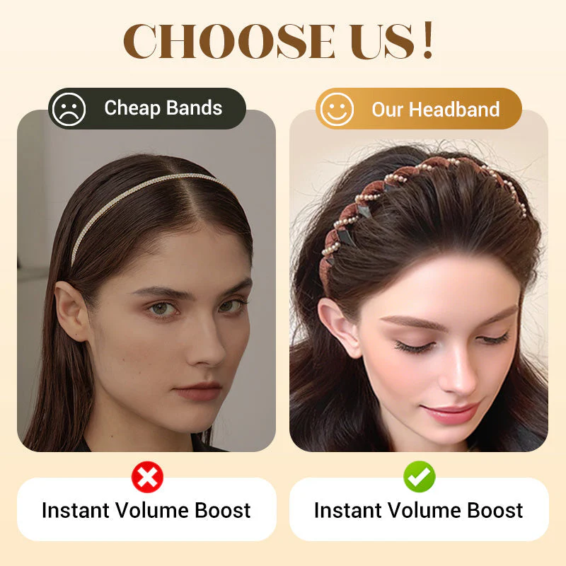 🔥Hot Sale🔥Vintage High Cranium Artificial Pearl Hairband（50% OFF）