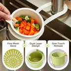 🎉Multifunctional Drainage Basket – Must-Have Kitchen Helper!