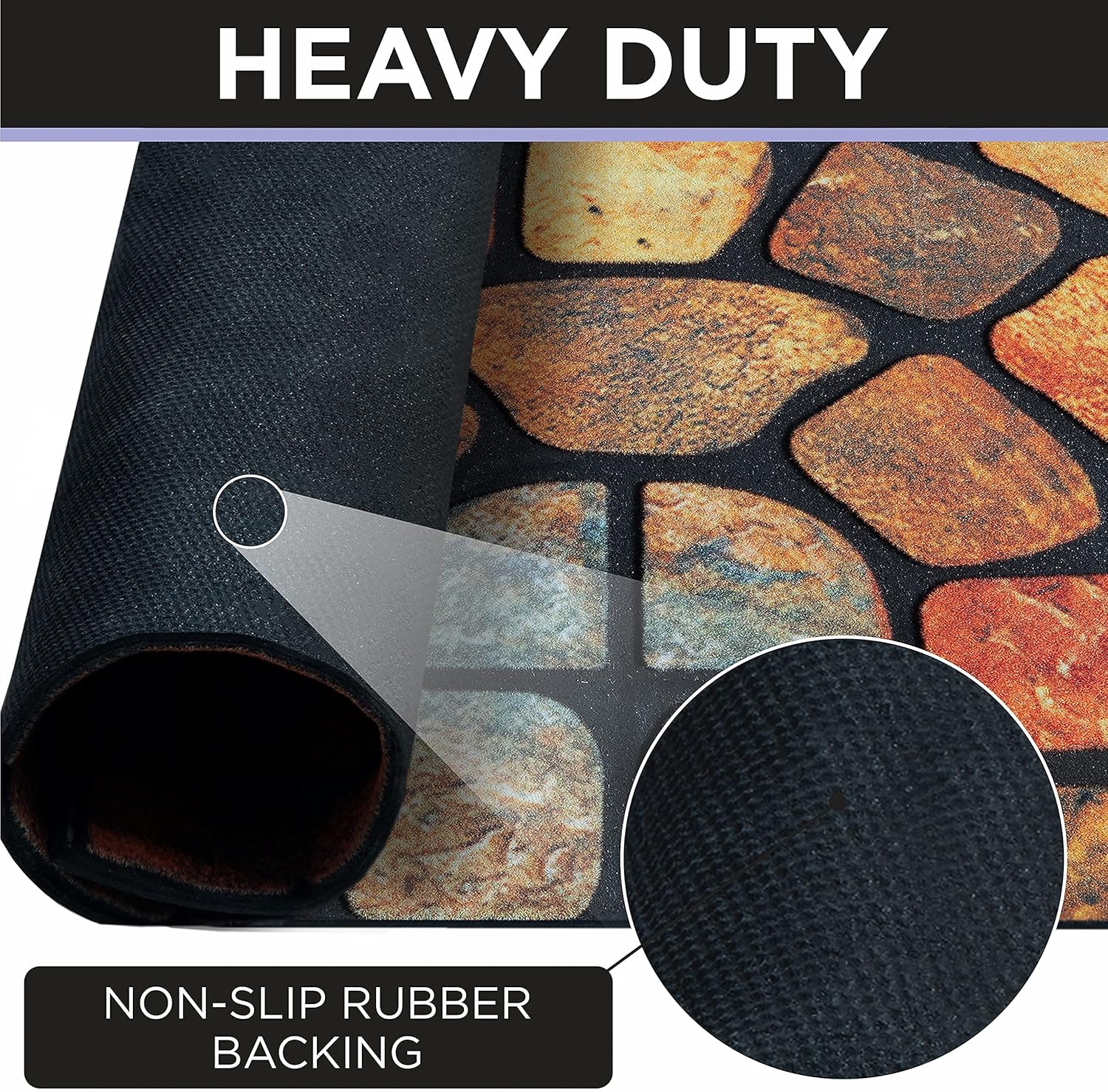 💖Boho Style Semicircular Door Mat - Non Slip Soft Floor Carpet
