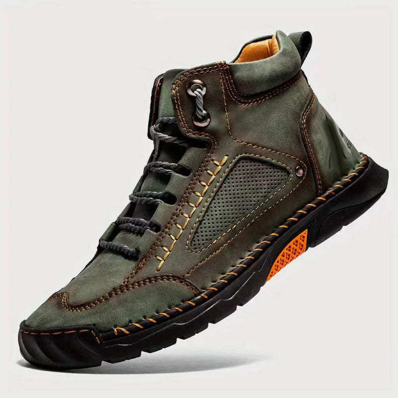 💥Hot Sale💥Stylish Hand-Stitched Flat Sole Men's Boots💥Ultimate comfort💥