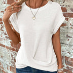 Women’s Summer Crochet Bat Sleeve T-Shirt
