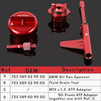 4PCS Transmission Oil Filling Tool for 725.0 9-Speed