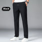 Elastic Waist Straight-Leg Pants for Men