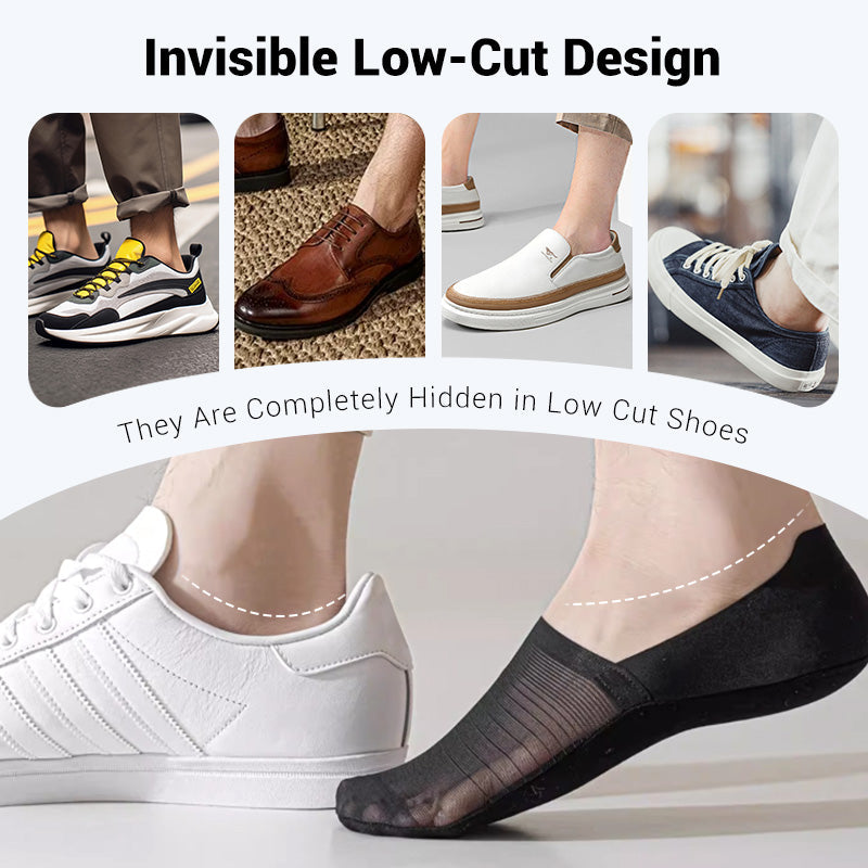 💥5 Pairs Ice Silk No-Show Socks Set