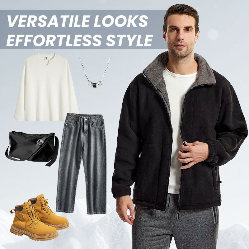 🔥 Unisex Double-Layer Hooded Jacket