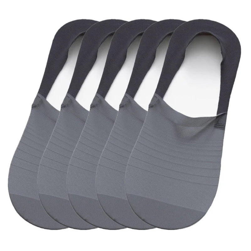 💥5 Pairs Ice Silk No-Show Socks Set