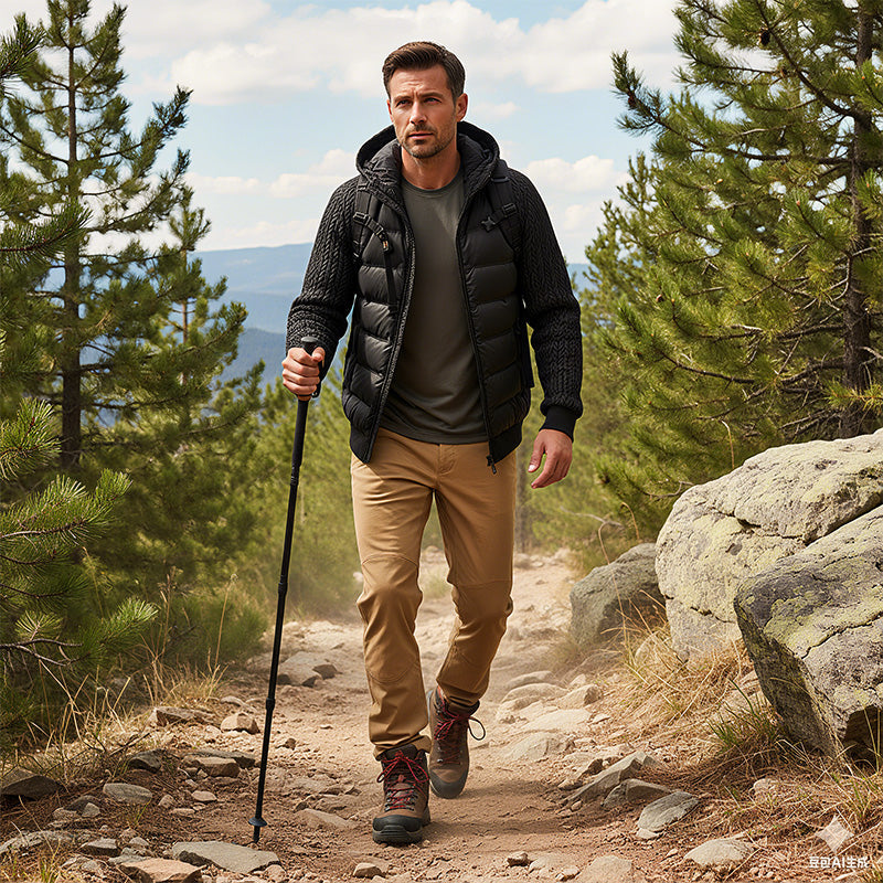 Men's Windproof Padded & Hooded Jacket