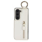Elegant PU Leather Wallet Phone Case for Samsung with Ring Buckle