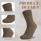 💖 Women's Solid Mid-calf Socks